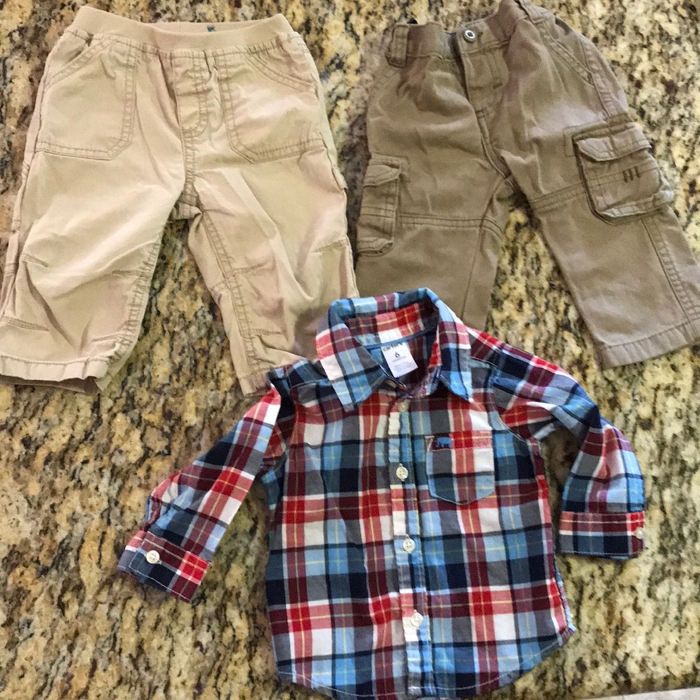 Infants 2 or pants 6/9 M 1 shirt size 6 M